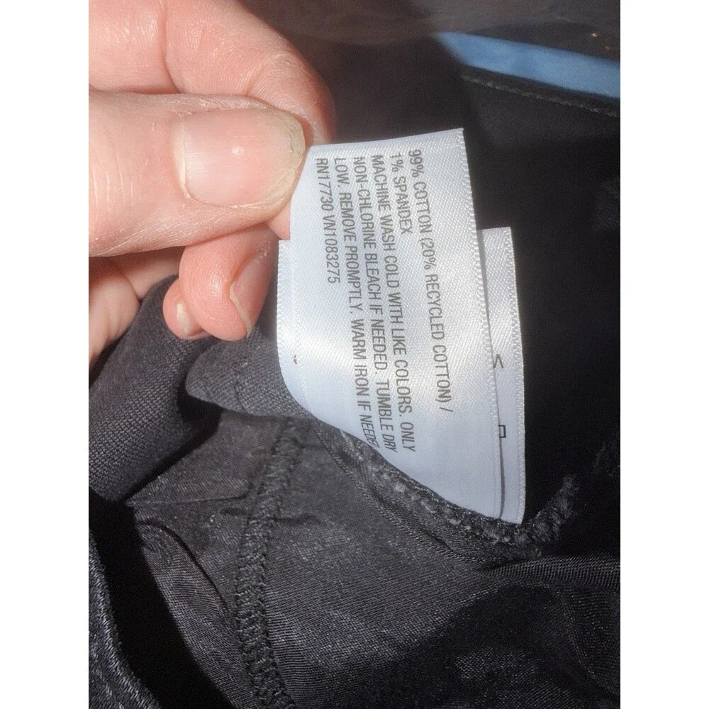 Universal Thread Womens Mid-Rise 80s Slim Fit Jeans Sz 8 Black Minimal Casual
